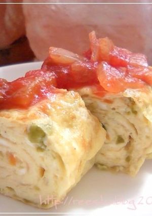 野菜たっぷり洋風卵焼き-レシピのメイン写真
