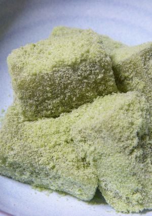 ’’新緑色’’抹茶のおもち-レシピのメイン写真