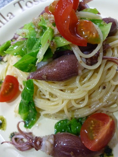 ホタルイカと春キャベツの冷製パスタ-レシピのメイン写真