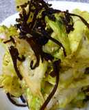 簡単すぎる～！　キャベツのシソ昆布和え