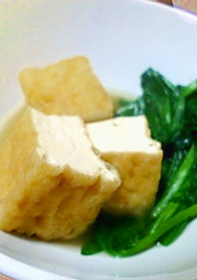 厚揚げとほうれんそうの煮物-レシピのメイン写真