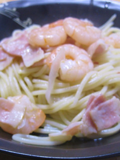 ぷりぷりっのエビのガーリックパスタ-レシピのメイン写真