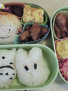 親子遠足お弁当★園児☆キャラ弁♫2011-レシピのメイン写真