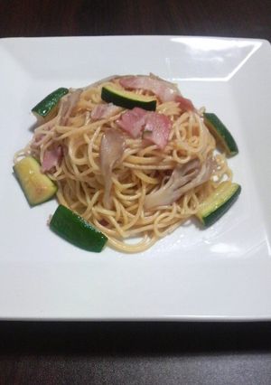 ズッキーニと舞茸の和風パスタ-レシピのメイン写真