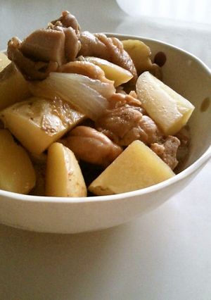 新じゃがと新玉ねぎの鶏肉じゃが-レシピのメイン写真