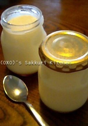 たっぷりなめらか【ス無し】瓶プリン-レシピのメイン写真