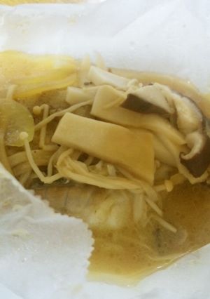 白身魚のホイル包み♪魅惑のみそばたー☆-レシピのメイン写真