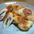鶏むね肉*簡単ヘルシー*梅しそ巻き巻き@