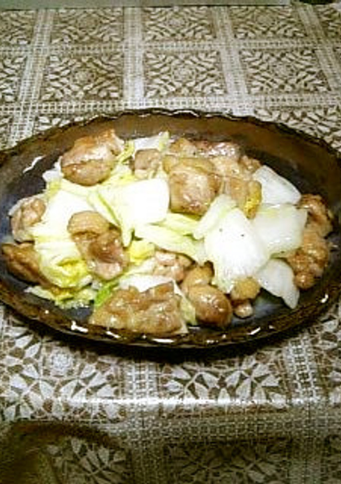 鶏肉と白菜の塩炒め-レシピのメイン写真