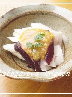 生ウドとタコの酢味噌かけ-レシピのメイン写真