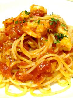 海老のトマトソーススパゲッティー-レシピのメイン写真