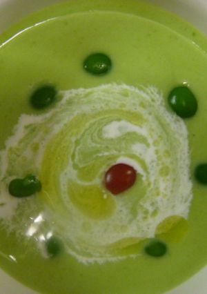 我が家のイタリアン♪グリンピースのスープ-レシピのメイン写真