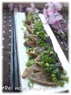 ✿鰹のたたきに♡にんにく塩ダレをかけて✿-レシピのメイン写真