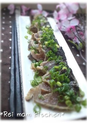 ✿鰹のたたきに♡にんにく塩ダレをかけて✿-レシピのメイン写真
