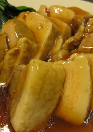 豚肉の柔らか醤油煮♪旨煮ソースがけ。-レシピのメイン写真