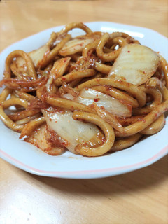 塩こうじ肉汁キムチ焼きうどん-レシピのメイン写真