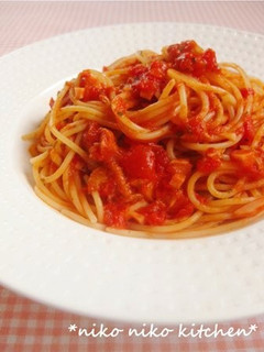 簡単♡トマトとツナのパスタ-レシピのメイン写真