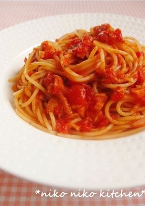 簡単♡トマトとツナのパスタ-レシピのメイン写真