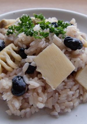 簡単!黒豆入り洋風筍ごはん-レシピのメイン写真