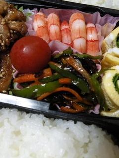 お弁当に!人参ピーマン炒めゴマ昆布味★-レシピのメイン写真