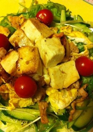 お豆腐サラダ-レシピのメイン写真
