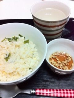 ♡わかめ卵雑炊♡さっぱりごまポン酢ダレで-レシピのメイン写真