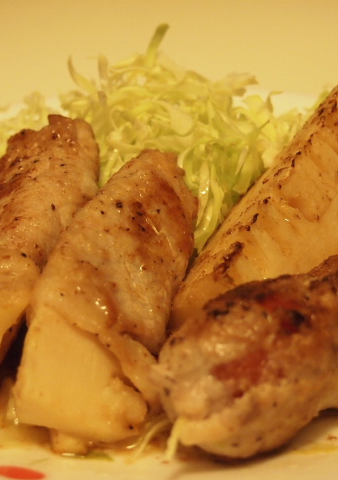 筍とトマトの肉巻き-レシピのメイン写真