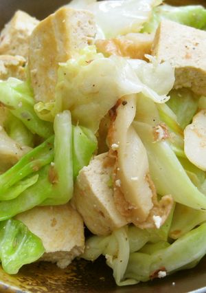 キャベツと豆腐のチャンプルー-レシピのメイン写真