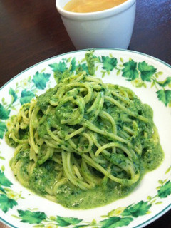 ほうれん草のジェノベーゼ風パスタ-レシピのメイン写真