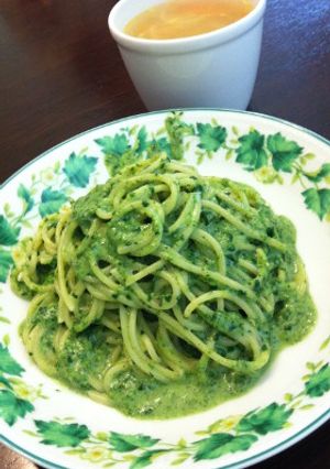 ほうれん草のジェノベーゼ風パスタ-レシピのメイン写真