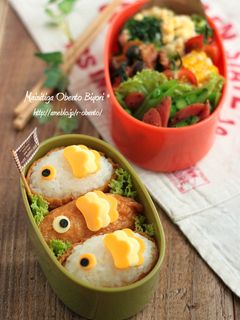 お稲荷さんで鯉のぼり♪簡単キャラ弁-レシピのメイン写真