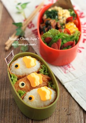 お稲荷さんで鯉のぼり♪簡単キャラ弁-レシピのメイン写真