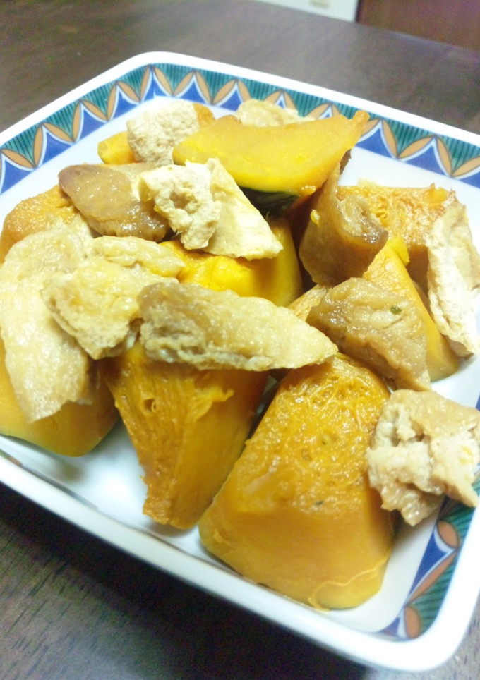 ☆油揚げとかぼちゃの煮物☆-レシピのメイン写真