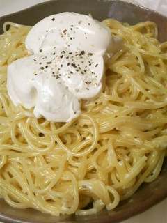 濃厚ムースのせ☆ダブルチーズパスタ-レシピのメイン写真