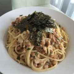รูปของ 簡単激ウマ納豆ツナマヨパスタ