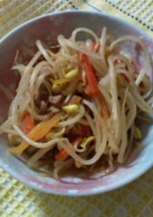 豆もやしとニンジン豚炒め☆-レシピのメイン写真