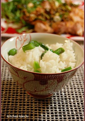 アスパラごはん-レシピのメイン写真