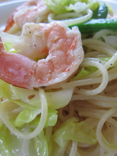春キャベツと海老のパスタ-レシピのメイン写真