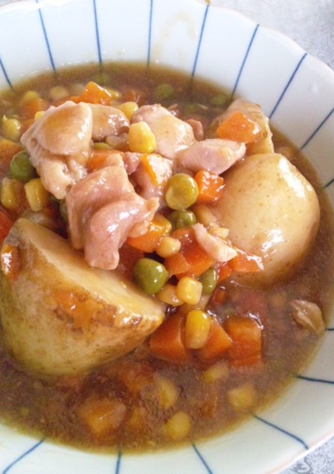 新ｼﾞｬｶﾞで☆簡単！鶏肉との煮物-レシピのメイン写真