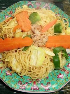 塩焼きそば+ガラムマサラ-レシピのメイン写真