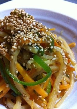 超簡単..6分..丼で.3色 きんぴら-レシピのメイン写真