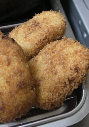 卵なし。レンジで甘～い玉ねぎコロッケ-レシピのメイン写真