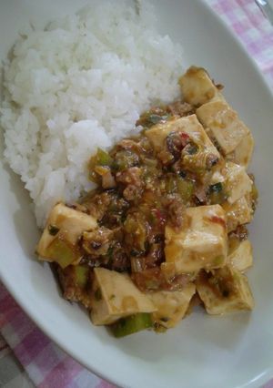 簡単！麻婆豆腐丼-レシピのメイン写真