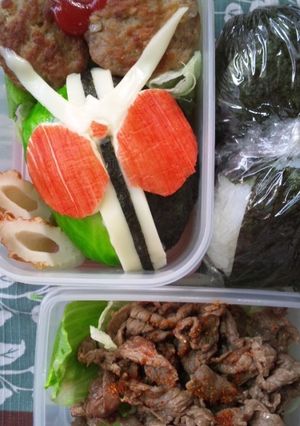 ☆仮面ライダーダブル☆キャラ弁♪-レシピのメイン写真