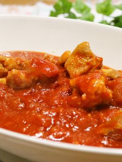 簡単に✿我が家の鶏肉トマト煮込み-レシピのメイン写真