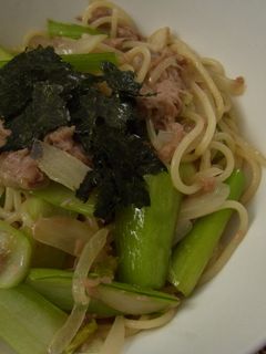 小松菜とツナの和風パスタ-レシピのメイン写真