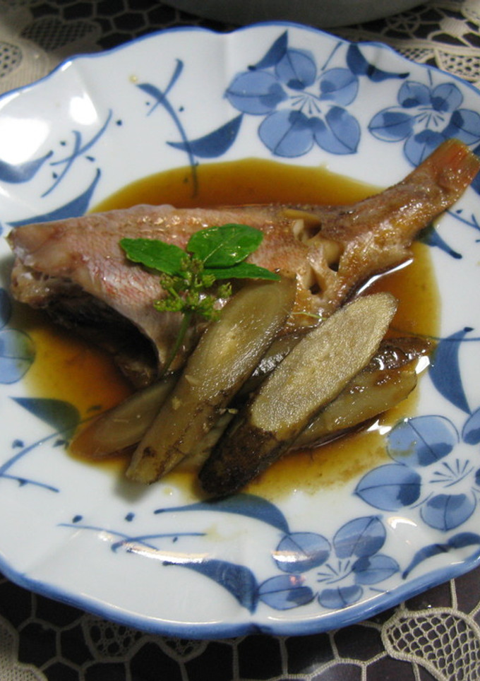山椒香る牛蒡と赤魚の煮付け-レシピのメイン写真