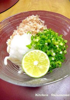 生醤油うどん-レシピのメイン写真