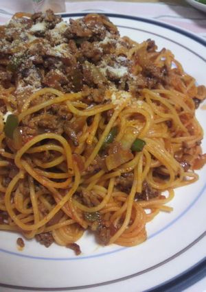 ひき肉のナポパスタ☆-レシピのメイン写真