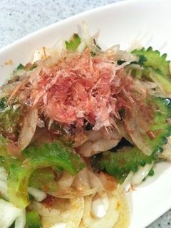 ゴーヤと新玉ねぎのおかかサラダ-レシピのメイン写真